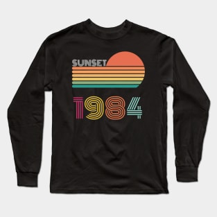 Sunset Retro Vintage 1984 Long Sleeve T-Shirt